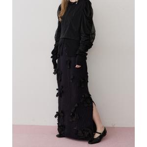 「J1U by LA BELLE ETUDE」 ニットスカート 1 ブラック レディース