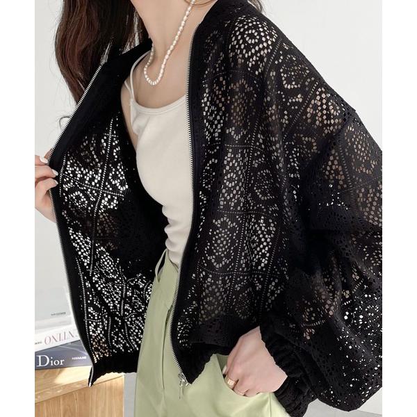 「Java」 ブルゾン LARGE ブラック レディース