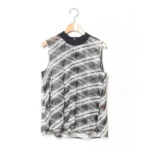 「mintdesigns」 ノースリーブブラウス MEDIUM ブラック レディース