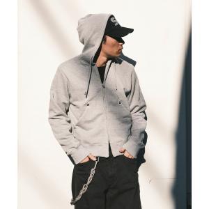 パーカー SHORT ZIP HOODIE/ショートジップフーディー/スウェット/冷房対策/NVRFRGT/CONZ メンズ
