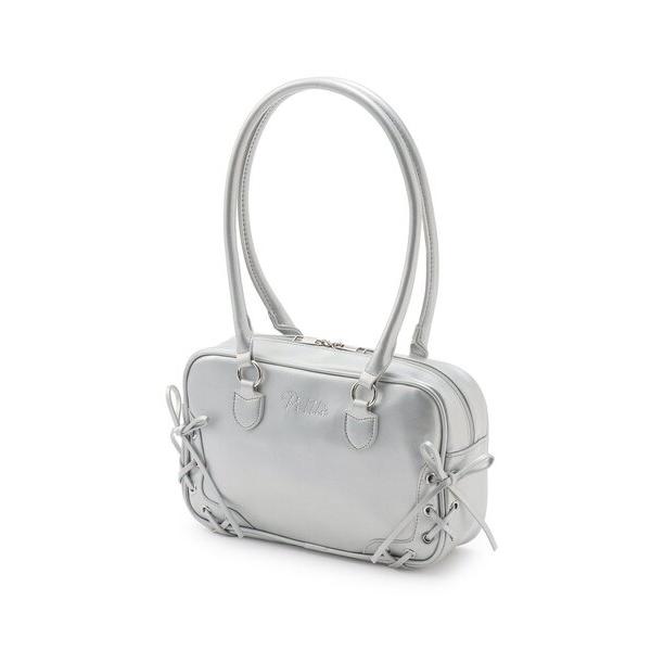 ボストンバッグ レースアップロングハンドルボストン キッズ 子供 女の子