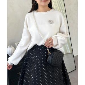 ニット セーター バックジップスウェットライクニット レディース