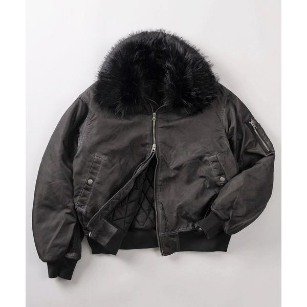 ミリタリージャケット モッズコート 「82」ヴィンテージライク 襟ファー フライトブルゾン/ボンバー...