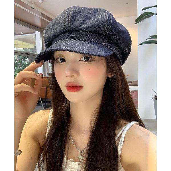 帽子 キャスケット デニム キャスケット キャップ レディース メンズ