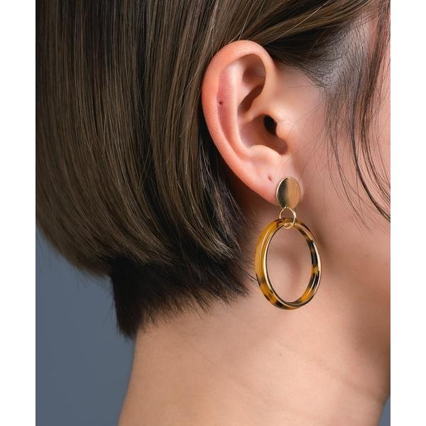 ピアス Os　-オズ-　「金属アレルギー対応」ベッコウフープピアス レディース