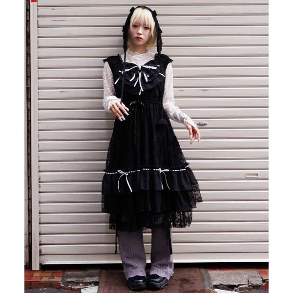 ワンピース リボンセットレースワンピース