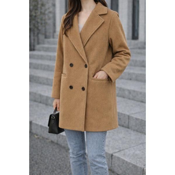 コート チェスターコート エレガンスラインクラシックウールタッチコート レディース