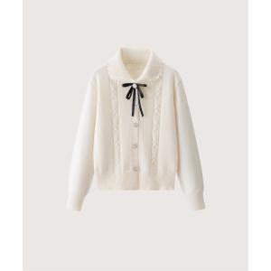 カーディガン Pearl Button Sweet Rib Cardigan レディース