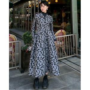 ワンピース クラシックシアージャカードドレス / Classic Sheer Jacquard Dress