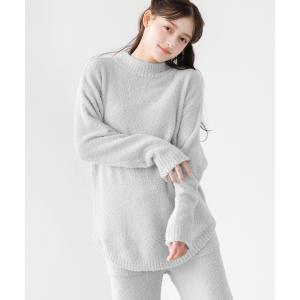 tシャツ モールニットチュニック×ロングパンツセット レディース メンズ