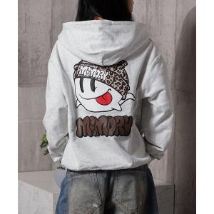 パーカー 「MEMORY」レオパード オバケ ZIPパーカー / Leopard Ghost ZIP Hoodie メンズ レディース