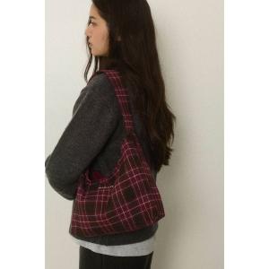 ショルダーバッグ バッグ Logo Plaid Bag /チェック柄トートバッグ レディース