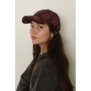 キャップ 帽子 Plaid Cap /チェック柄キャップ レディース