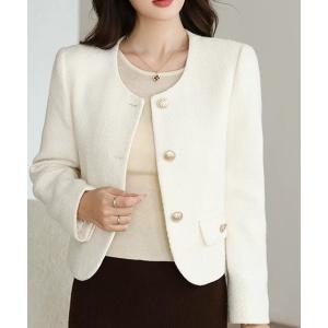 ジャケット ノーカラージャケット ノーカラージャケット レディース