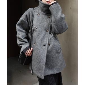 Reurie'（レウリィ） コート アウター シャギースタンドカラーコート