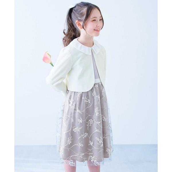 フォーマル 発表会 卒園式 入学式 フォーマル 華やかレースドレス 2点セット キッズ 子供服 女の...