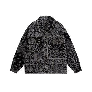 ブルゾン アウター 「WARAIJOGO」ペイズリー柄デニムビッグGジャン(NEZ) メンズ レディース