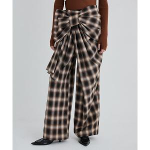 パンツ Ribbon Drape Pants/リボンドレープパンツ レディース