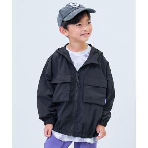 コート アウター 「水はじく」撥水ナイロン ビッグポケット マウンテンパーカー キッズ 子供服 男の子 女の子