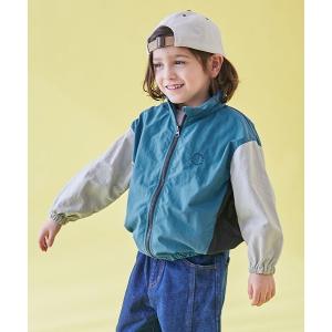 ブルゾン ジャンバー アウター 「水はじく」撥水ナイロン フードが収納できる ウインドブレーカー キッズ 子供服 男の子 女の子