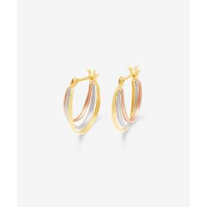 4℃ HOMME+（ヨンドシーオムプラス） ピアス プラチナ フープ ピアス