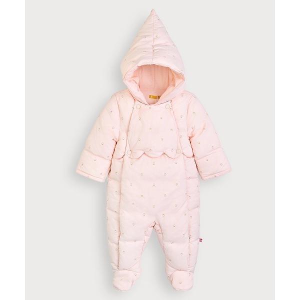 カバーオール アウター 総柄フード付きパデットカバーオール キッズ 子供服 男の子 女の子