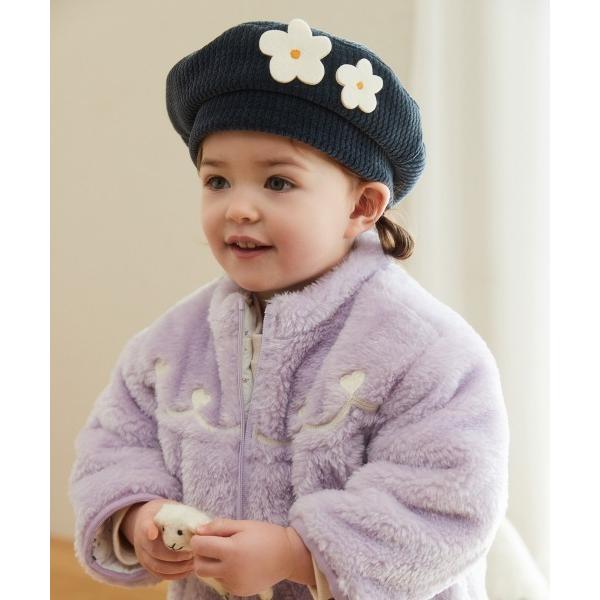 帽子 ベレー帽 フラワーベレー帽 キッズ 子供 男の子 女の子