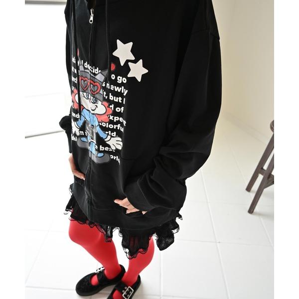 パーカー グラフィック BIGシルエット パーカー / Oversized Graphic Hood...