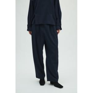 スラックス パンツ Dobby stripe w tuck PT ドビー ストライプダブルタックパンツ レディース