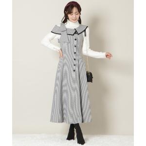 ワンピース アシンメトリーリボンショルダーワンピース