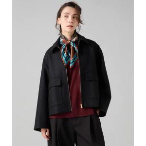 ブルゾン アウター ショート丈ウールブルゾン レディース