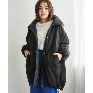 コート アウター スタンドリバーシブルコート レディース