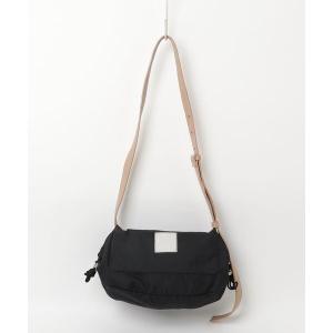 「Laugoa」 ワンポイントショルダーバッグ - ブラック レディース