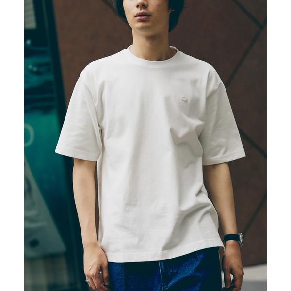 「LACOSTE」 半袖Tシャツ 3 ホワイト系その他 メンズ
