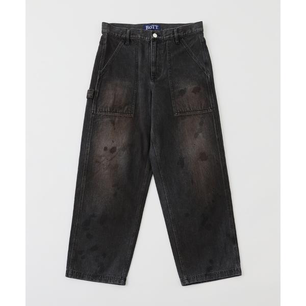 ワイドパンツ ジーンズ BoTT / ボット OL DIRTY PAINTER JEAN メンズ