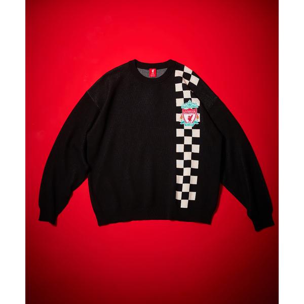 セーター ニット 「Liverpool FC / リバプール FC」Checkered Knit メ...