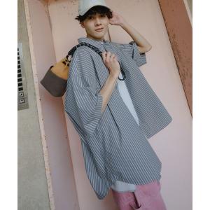 「niko and...」 半袖シャツ MEDIUM ブルー メンズ