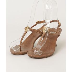 「TORY BURCH」 ヒールサンダル - ブラウン レディース
