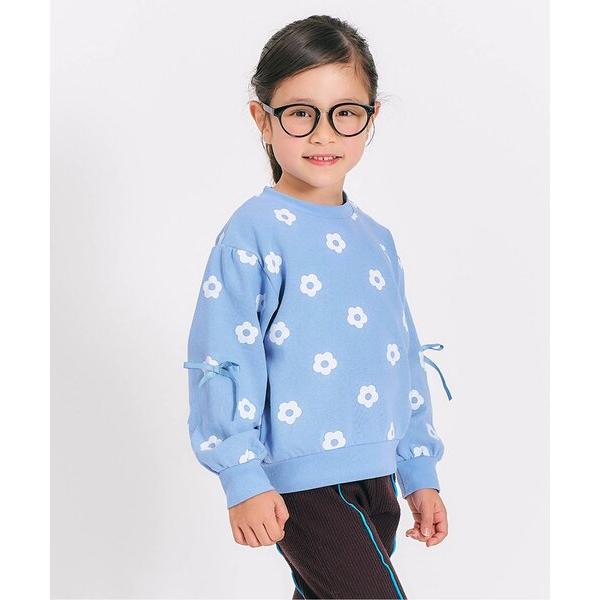 トレーナー  「WEB限定」袖リボントレーナー_ジュニア対応 キッズ 子供服 女の子