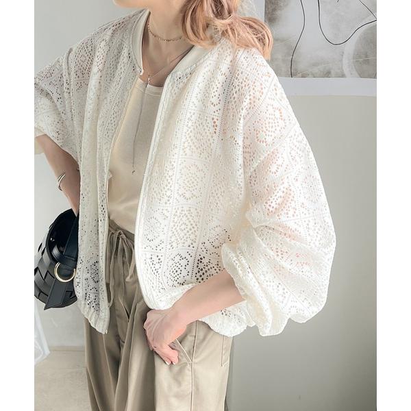 「Java」 ブルゾン MEDIUM ホワイト レディース