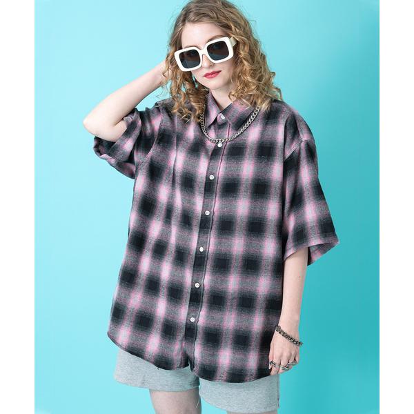 「ankoROCK」 「weekend」半袖シャツ ONE SIZE ピンク メンズ