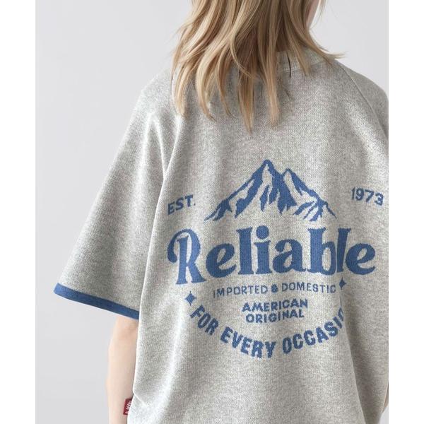 「Java」 半袖ニット MEDIUM グレー レディース