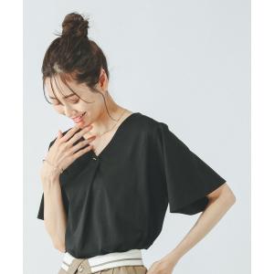 「GLOBAL WORK」 半袖カットソー LARGE ブラック レディース