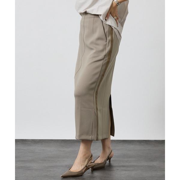 スカート 「セットアップ対応」サイドラインスカート