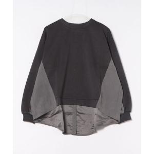 tシャツ コンビバックボタンプルオーバー レディース