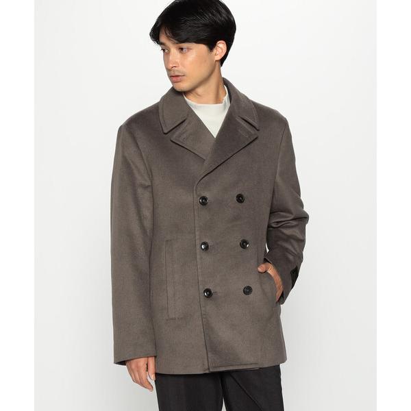 「COMME CA ISM」 ピーコート M カーキ メンズ