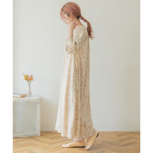 「ITEMS URBANRESEARCH」 長袖ワンピース FREE ベージュ レディース