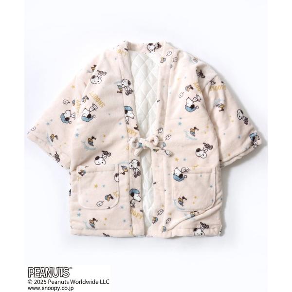 ガウン PEANUTS SNOOPY（ピーナッツ スヌーピー）キャラクターふわもこボアフリース半纏/...