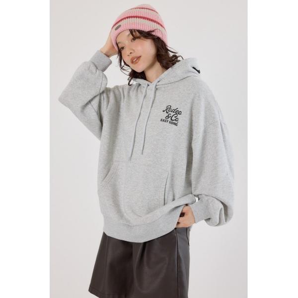 パーカー バックエンボススクリプトロゴパーカー レディース