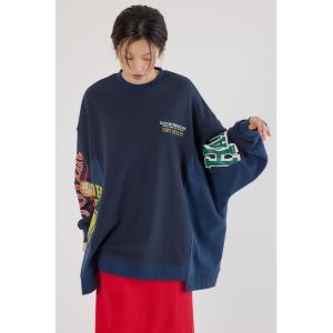 トレーナー スウェット リメイクビッグトップス レディース メンズ